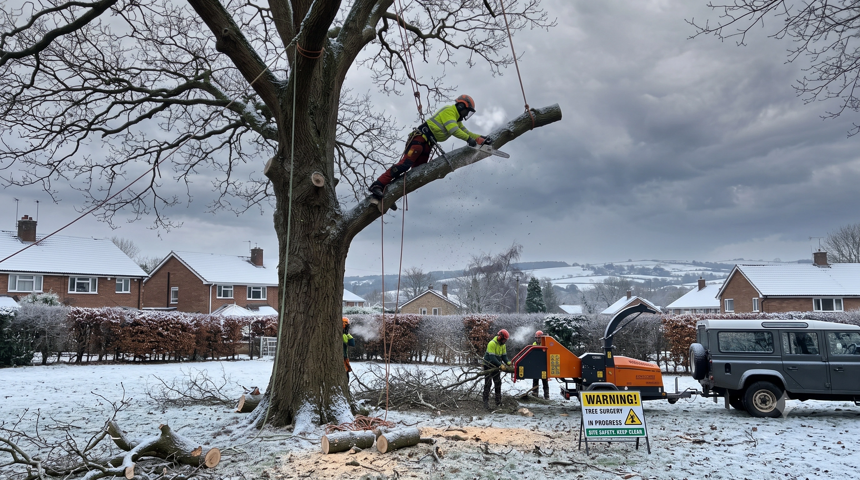 Tree surgery winter work